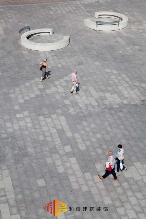 紅光合興社區(qū)內(nèi)廣場及人行道設計